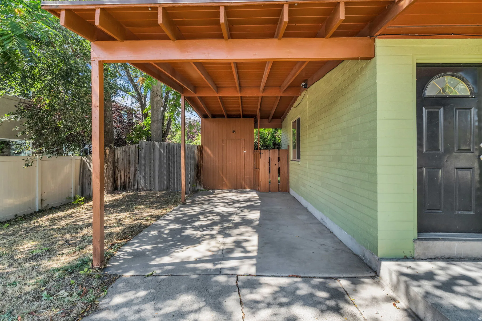 Carport with storage