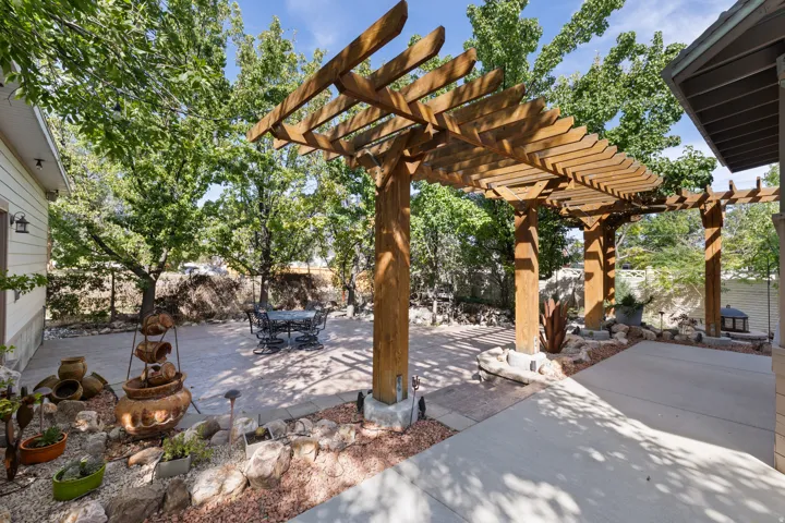 Pergola & Mature Trees