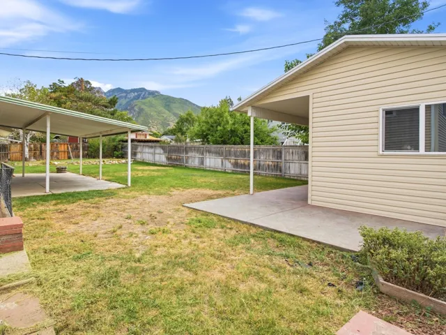 Large Covered Patio to enjoy your time out there year around.