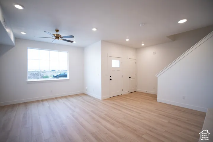 Living room and dining area