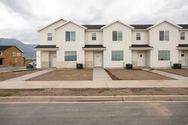 Front of the townhome. Full landscaping will be installed for these homes.