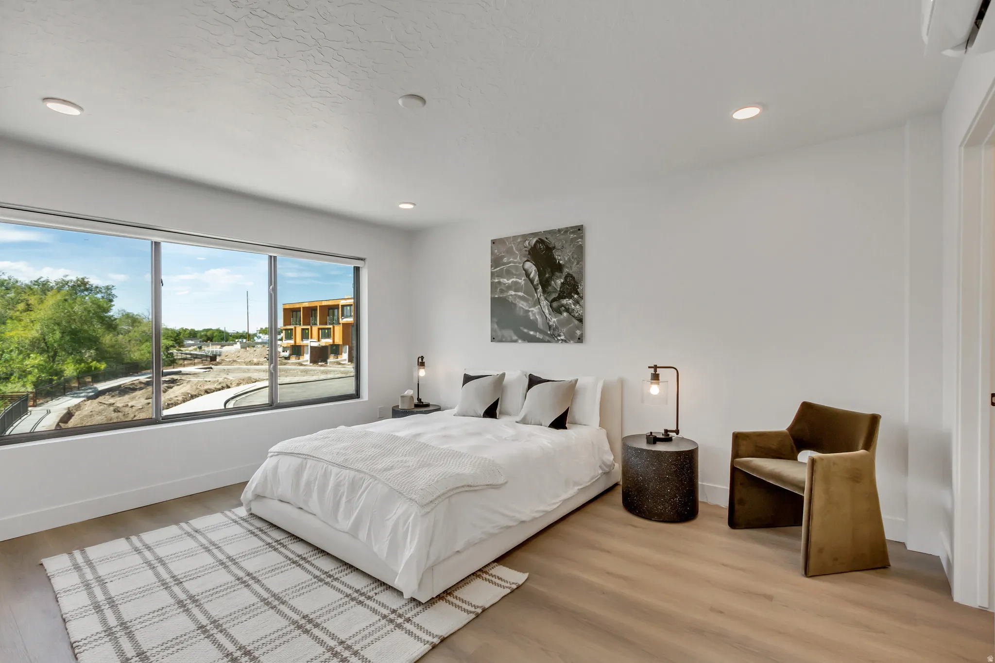 Expansive window offering abundant natural light