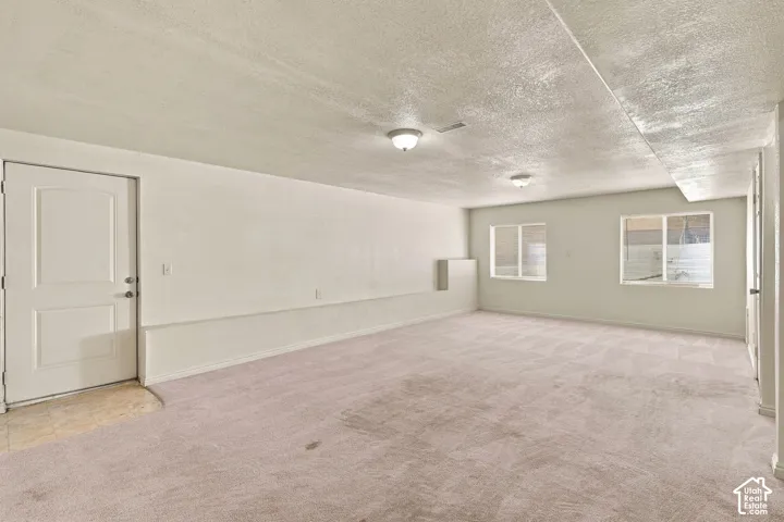 Recessed windows provide ambient light