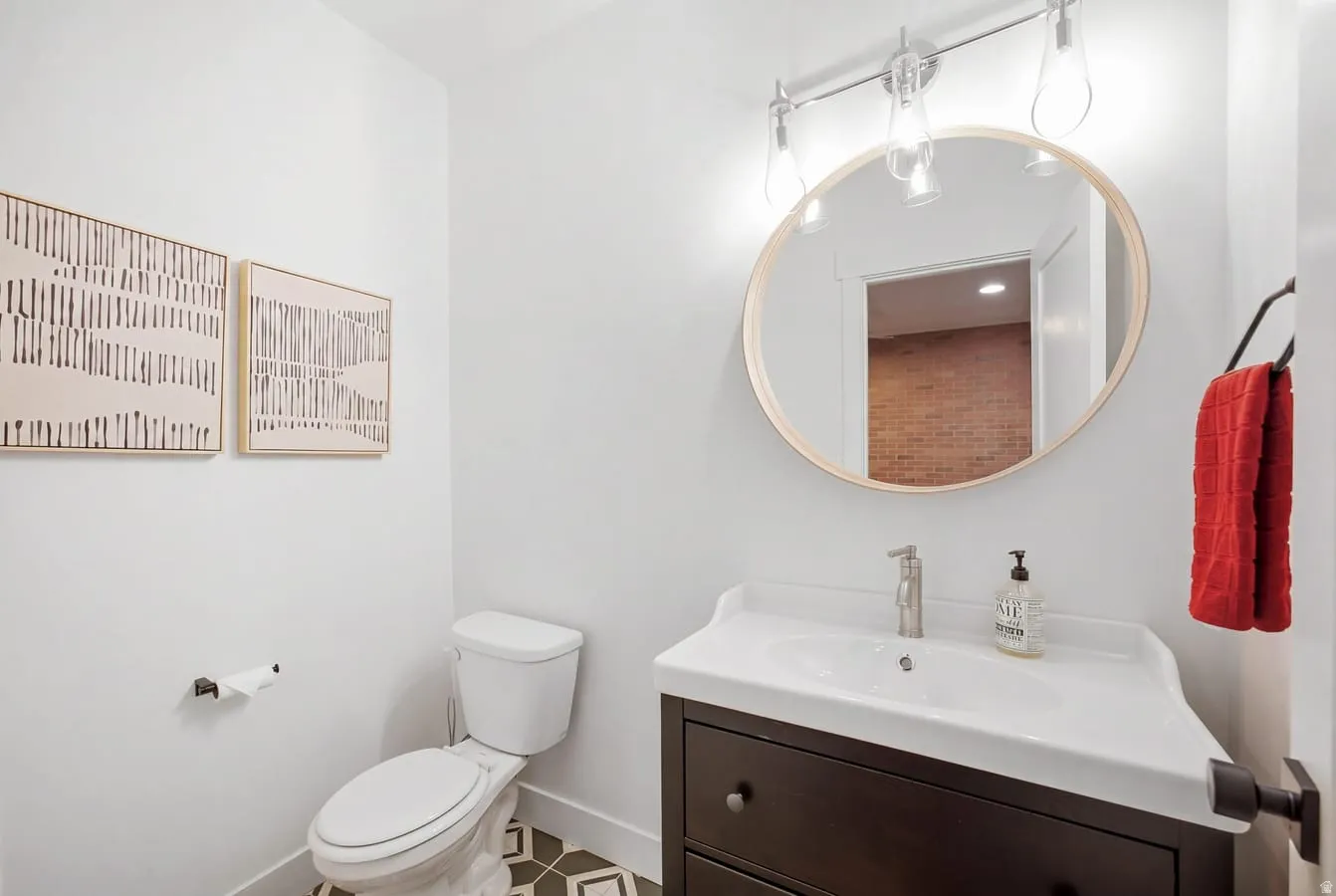 Half bath located in the gym