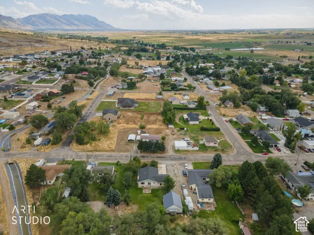 Overhead view of property looking south