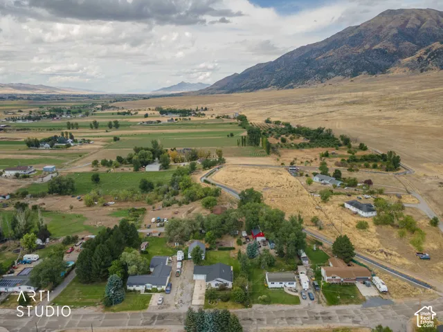 Overhead shot showing open rural area north of property