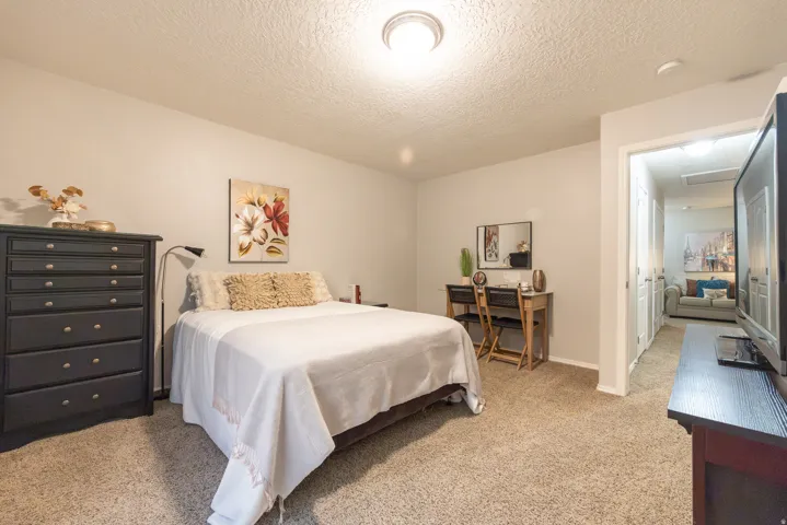 Upstairs bedroom 2 is spacious