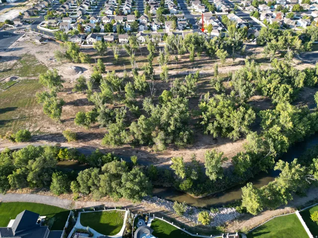 Walking path behind the home is the Spanish Fork River Trail