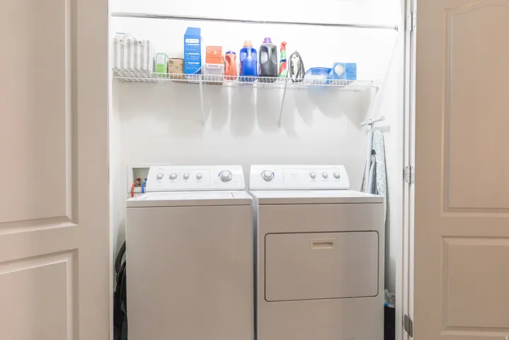Upstairs laundry convenient to all the bedrooms
