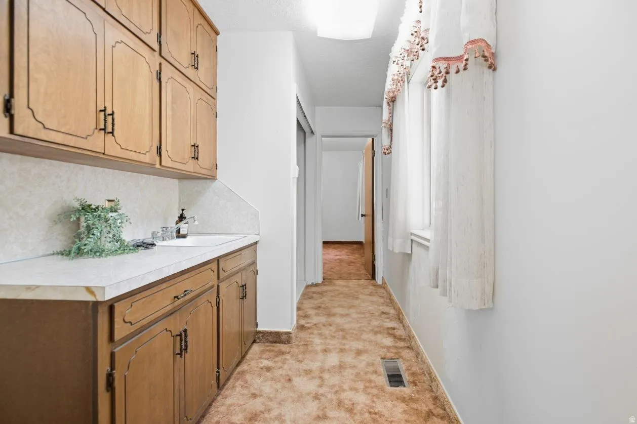 Built-in cabinetry with ample storage