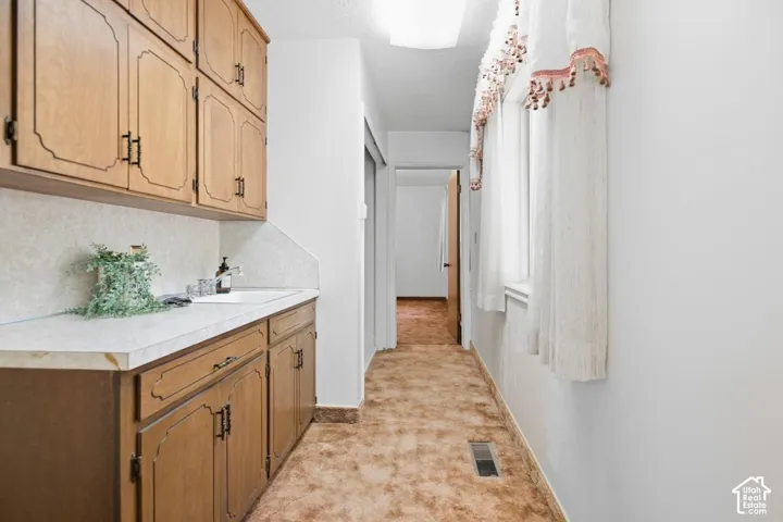 Built-in cabinetry with ample storage