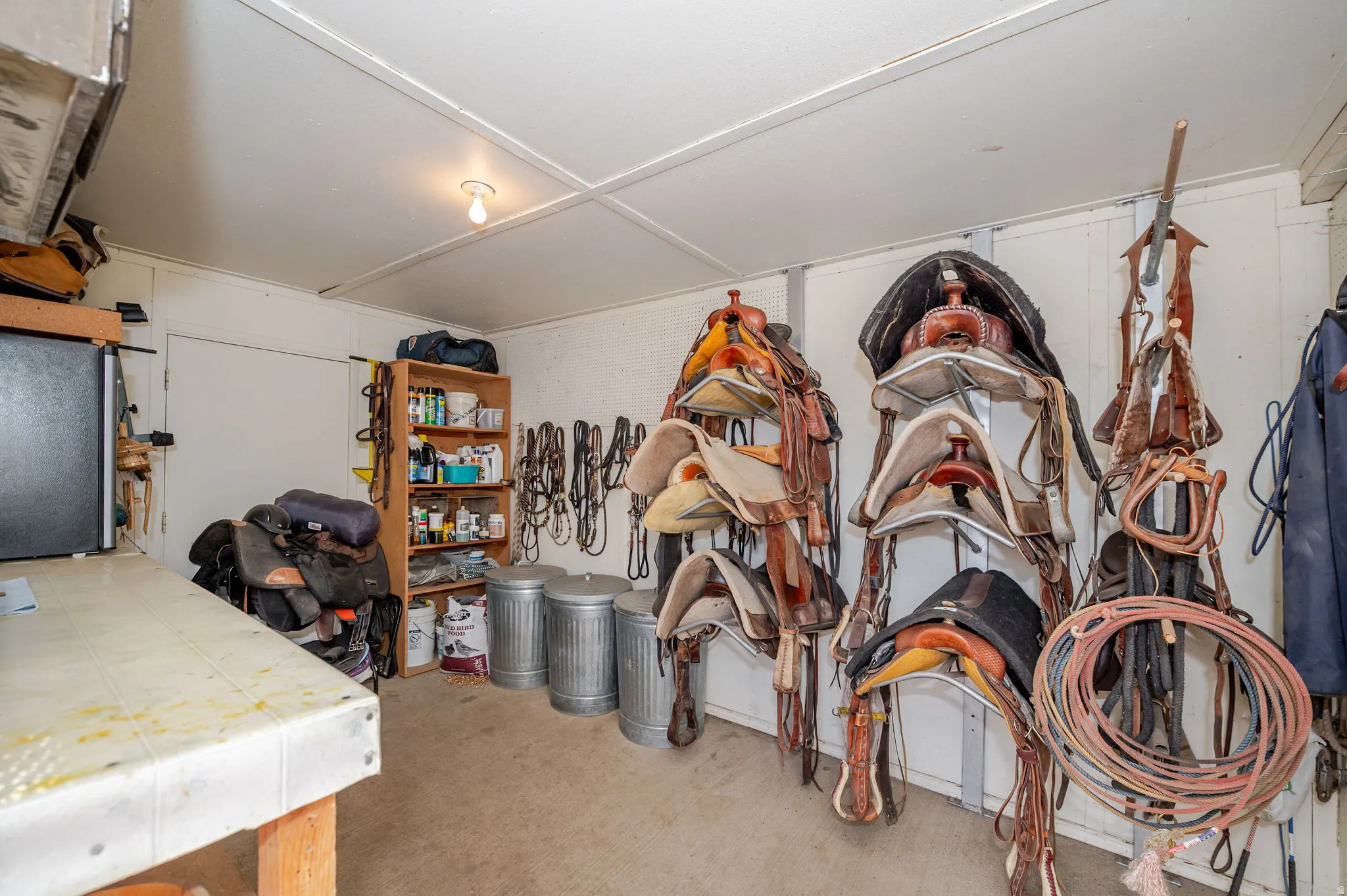 tack room attached to barn