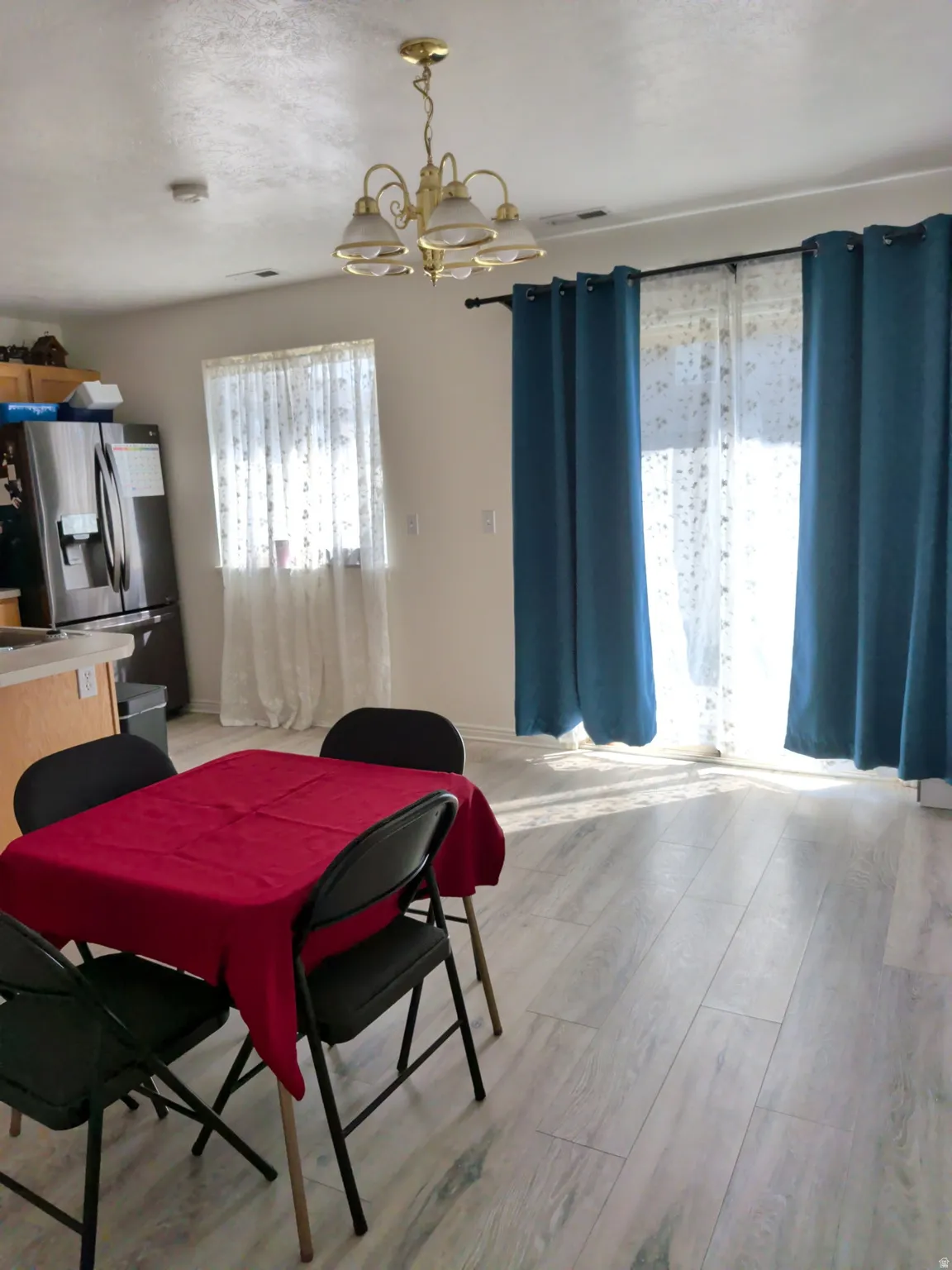 Light wood-finish flooring throughout