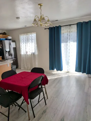 Light wood-finish flooring throughout
