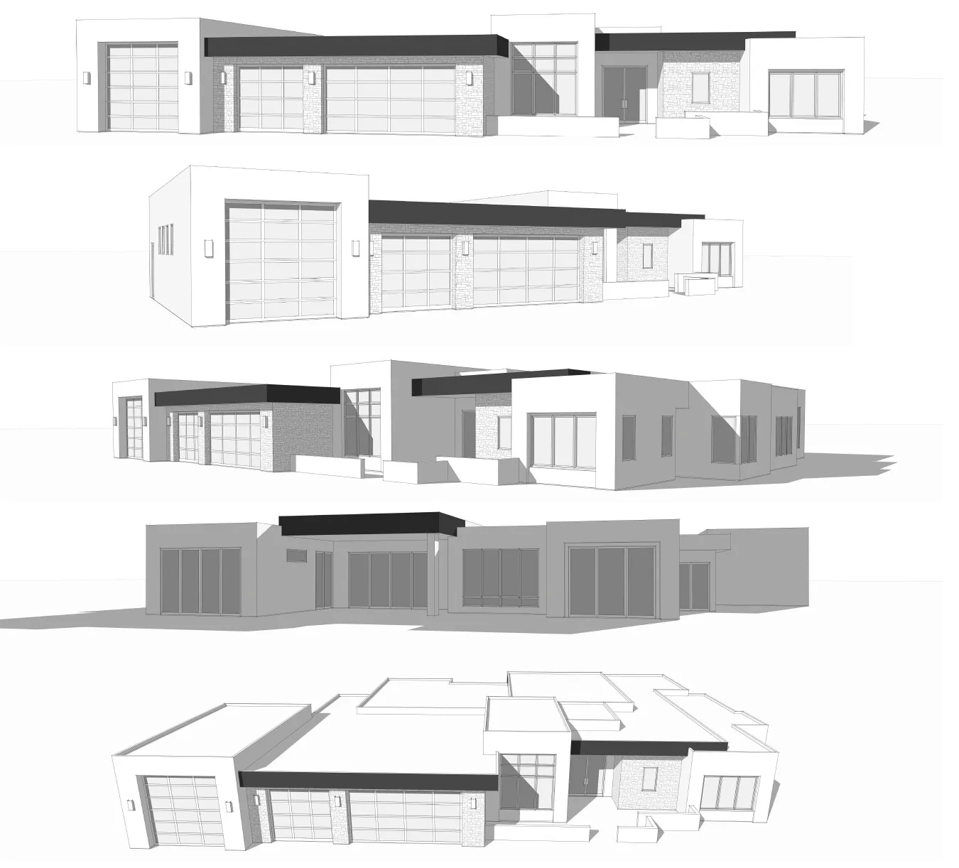 Architectural Renderings. Multiple exterior views of the property's design