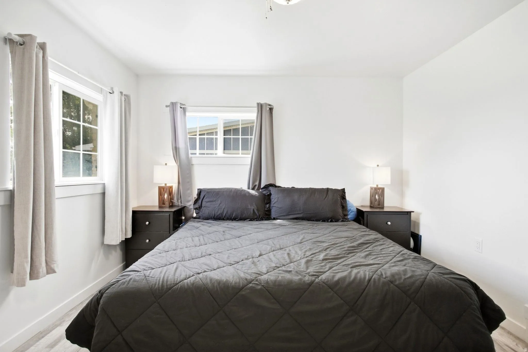 White wall paint throughout