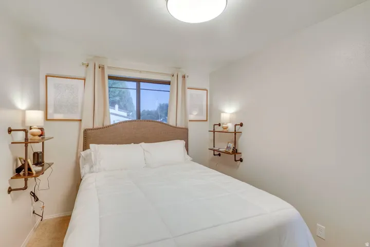 Neutral wall color with a window providing natural light