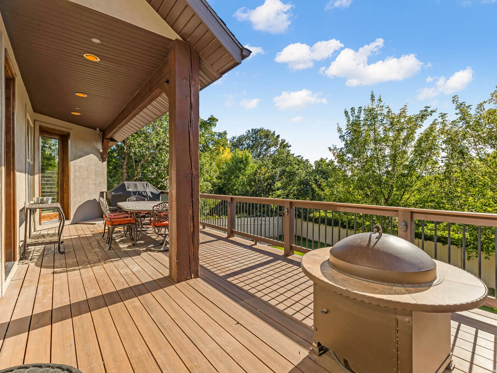 Low maintenance  composite deck.