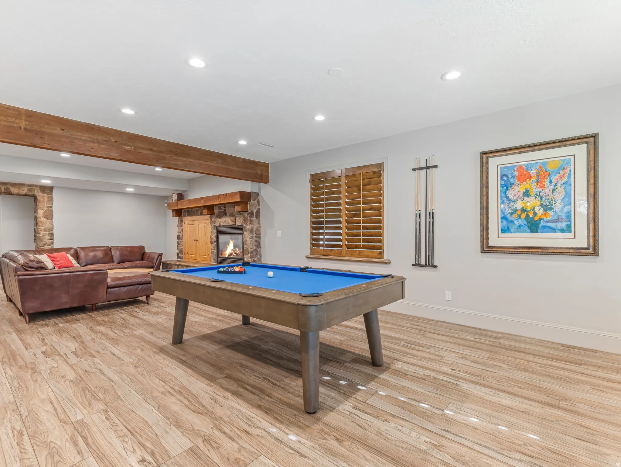 Rec room with space for all the "toys"
