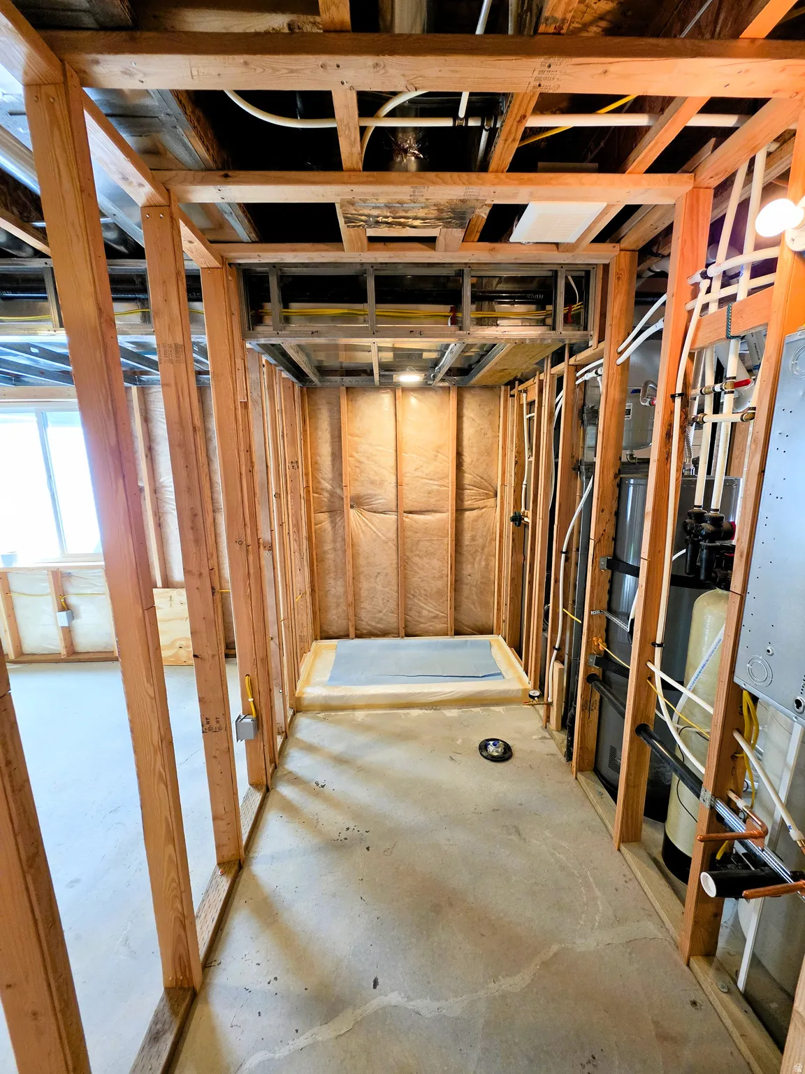 Unfinished future bathroom.