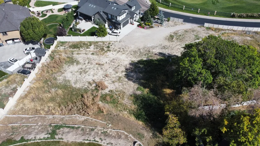 Expansive undeveloped lot featuring natural vegetation and surrounding established properties