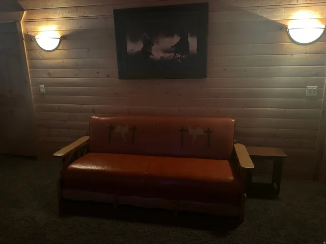 Wood paneling on walls