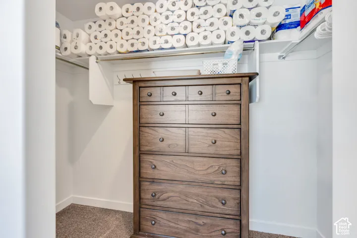 Large master closet.