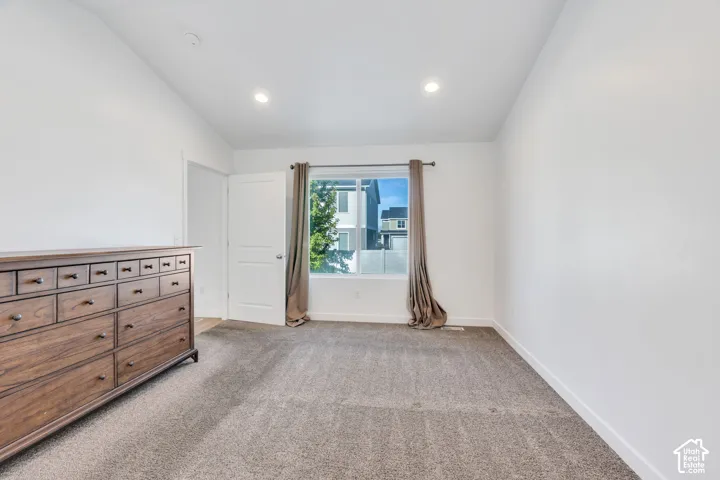 Master bedroom, window facing backyard.