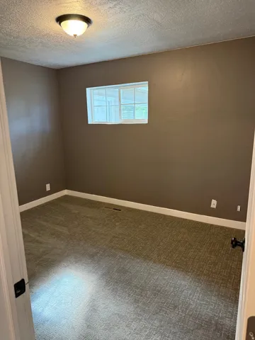 Wall-to-wall carpeting with a textured pattern
