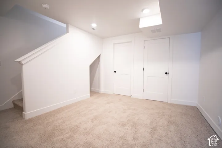 Second family room in fully-finished basement.