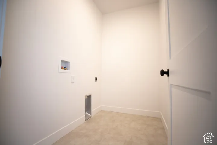 Full-size, dedicated laundry room with washer/dryer hookups.