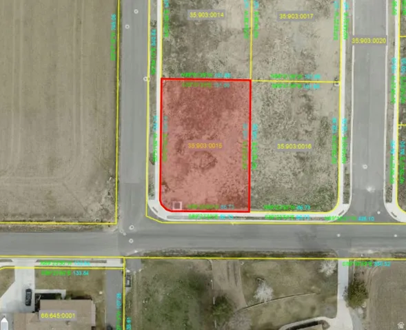 Plat map. Outlining the boundaries and parcel identification numbers for the property