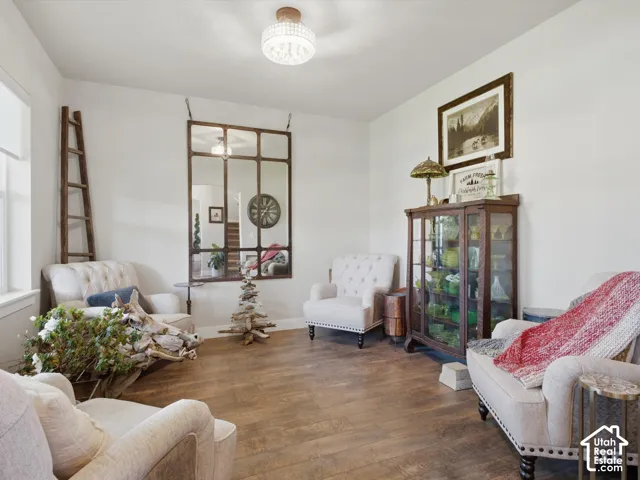Wood-finish flooring throughout