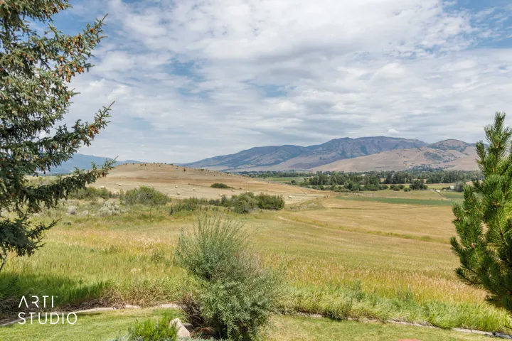 View of the valley from the front lawn looking to the north.