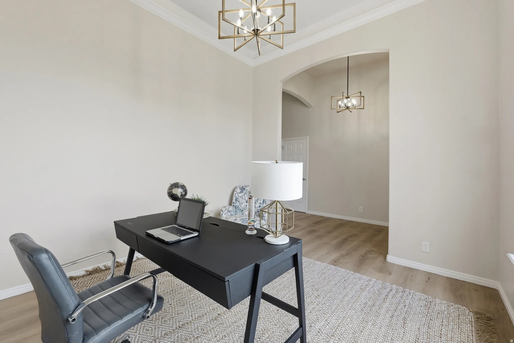 Formal living room (staged as an office)