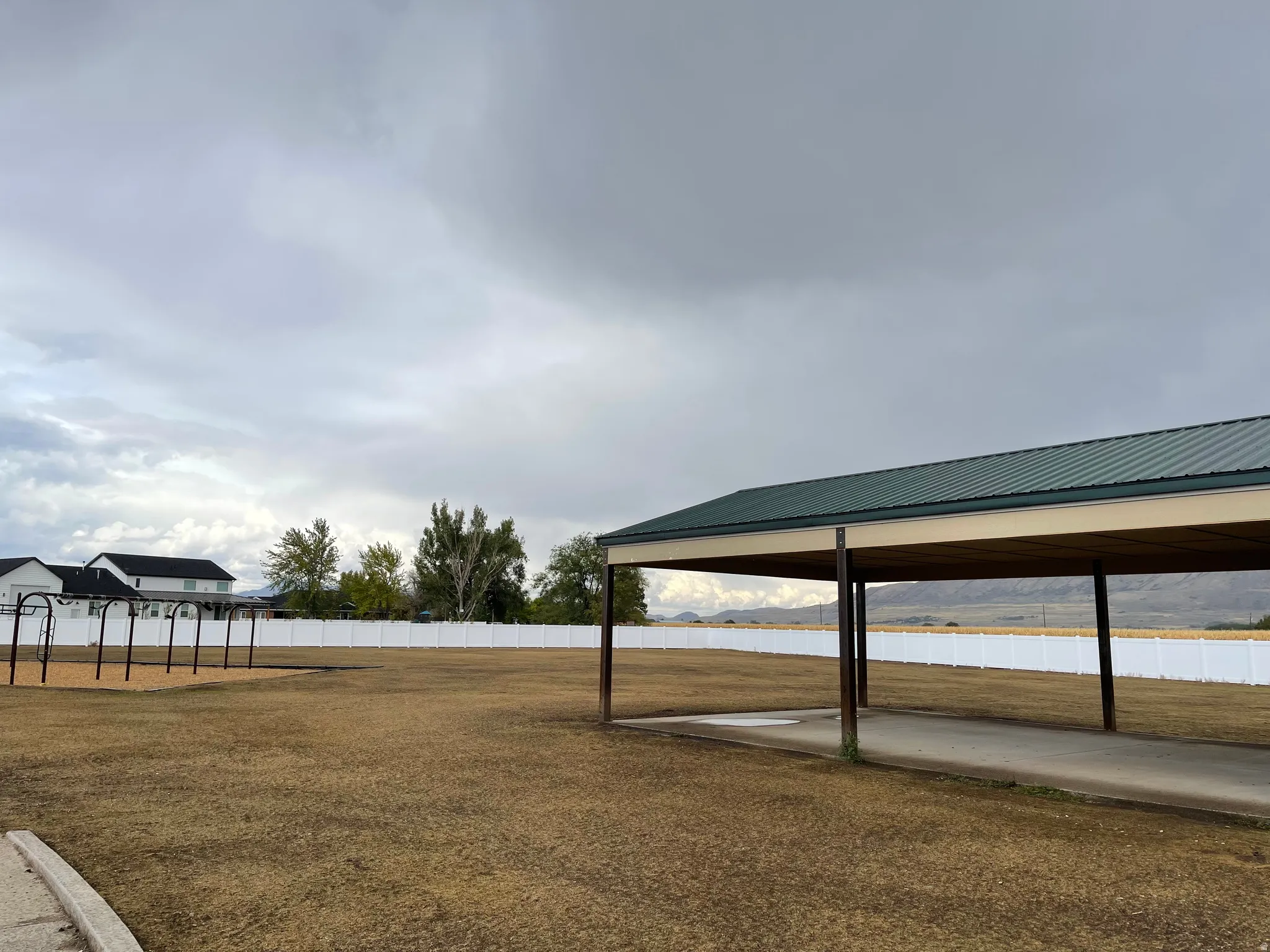 Playground and community pavilion just down the road