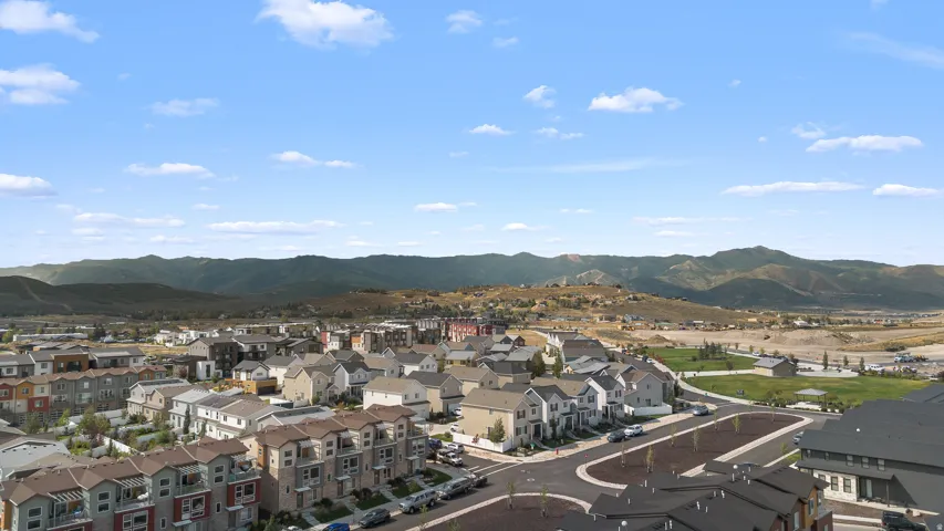 Drone footage of community