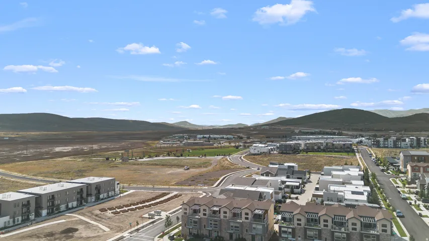 Drone footage of community