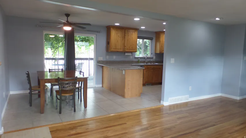 Open Area - Large Kitchen w/ Breakfast Island, Dining & Living Room
