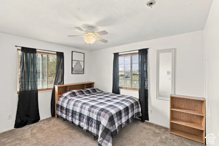 Ceiling fan with integrated lighting