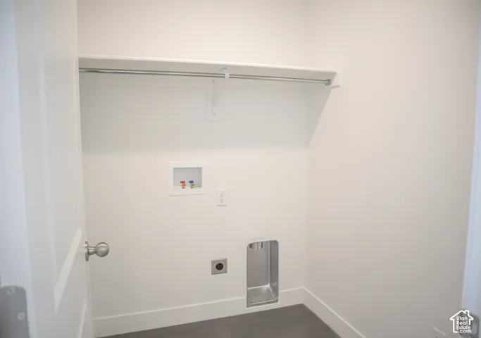 Full-size, dedicated laundry room with washer/dryer hookups.
