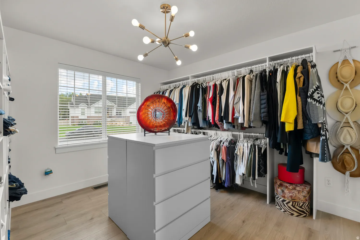 Additional main floor bedroom being used as closet