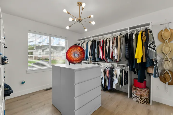 Additional main floor bedroom being used as closet