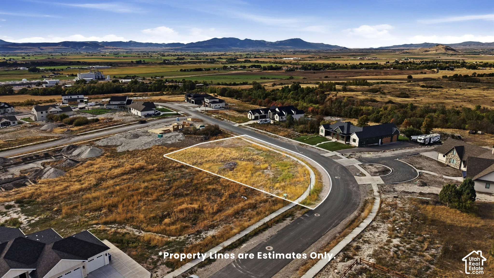 Vacant lot situated in a developing residential area