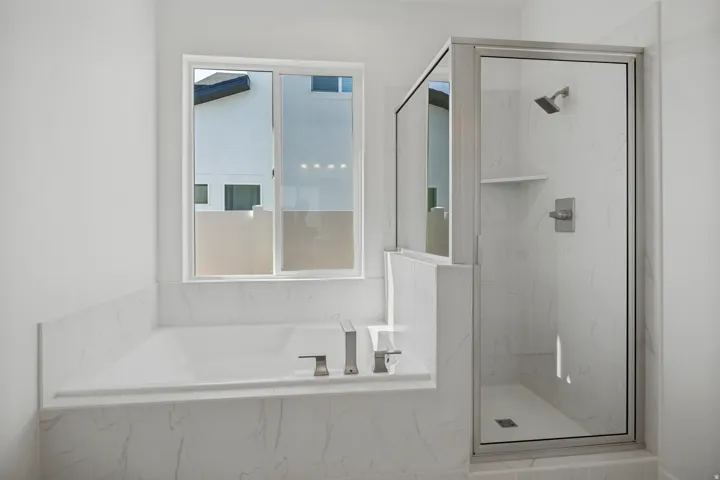 Submerge & Relax or Get in & Get out.Custom Tilework with bougie plumbing fixtures