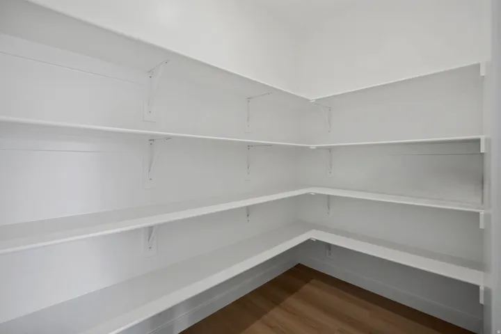 An abundance of room for the bulk purchases. Or store those appliances with ease