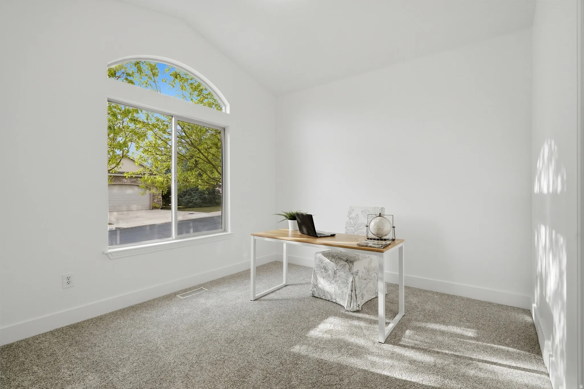 Bedroom 3 (staged as an office) with amazing valley views