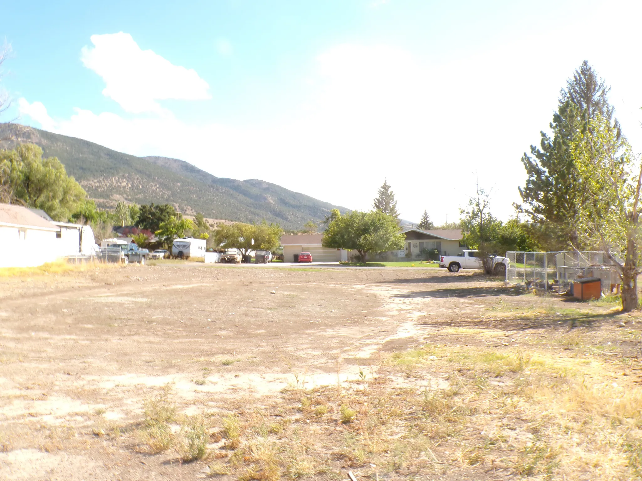 Looking North from rear of lot