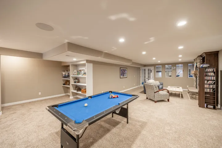 Another view of the game table in the family room