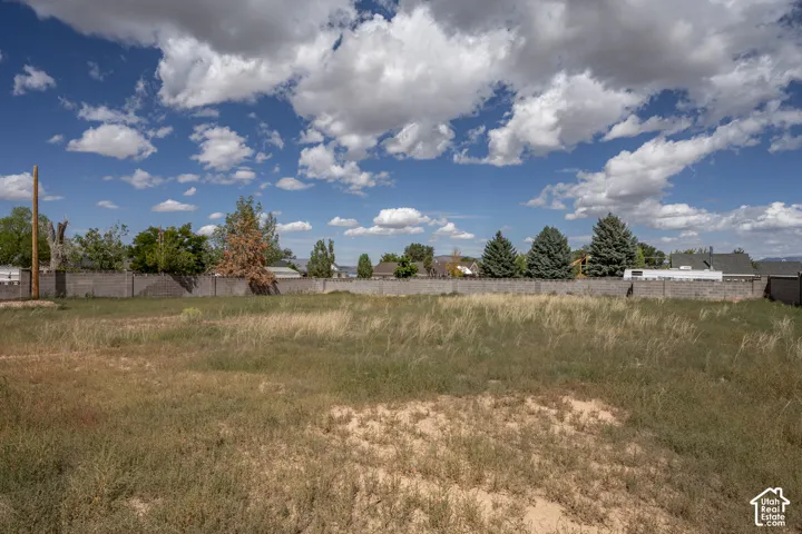 Expansive undeveloped lot with existing perimeter fencing and mature trees